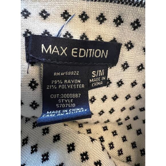 Max Edition Black & White Nordic sweater skater skirt mini reversible academia - Picture 3 of 8